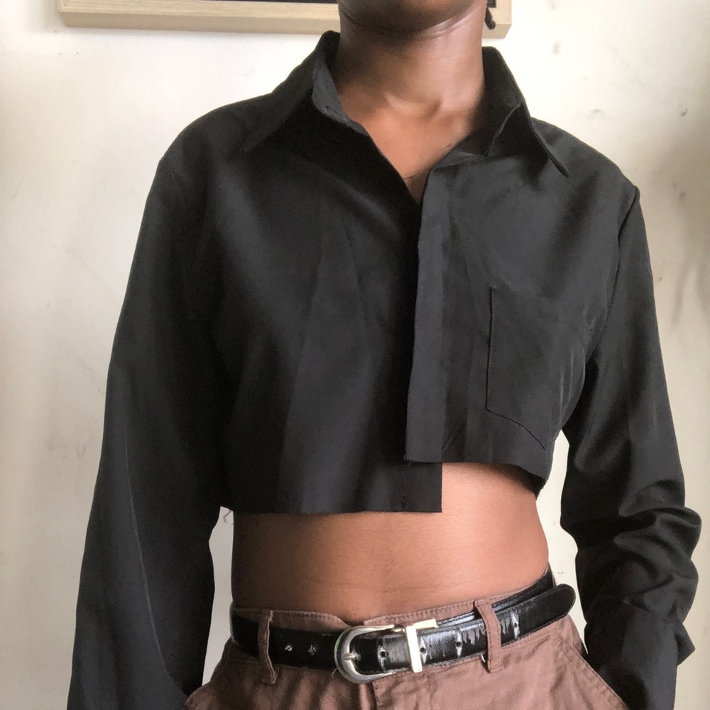Cropped  Dress Shirt